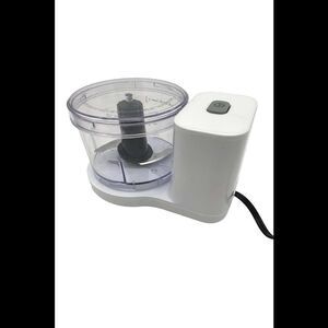 Cook's Essentials Mini One-Touch 2-Cup Food Chopper White